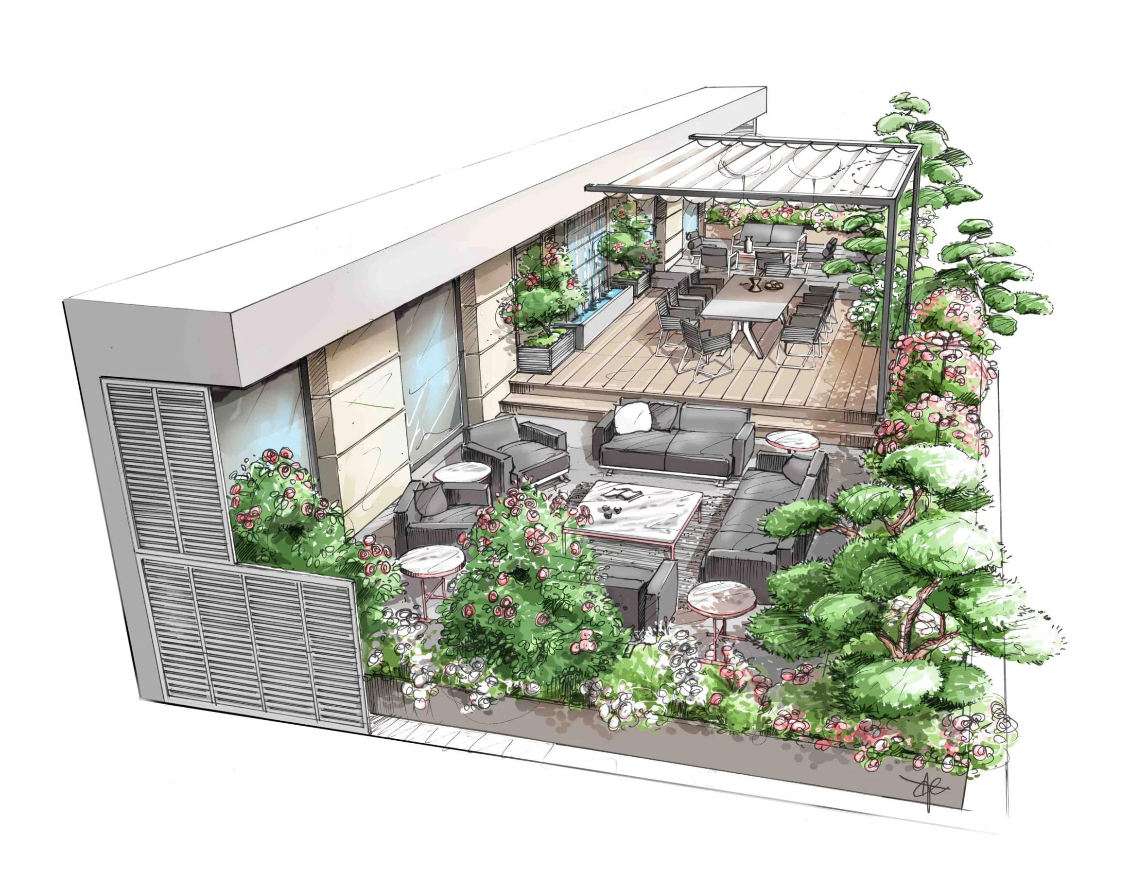 Conception de terrasses et jardins à Neuilly-sur-Seine – Architecte paysagiste Neuilly sur Seine